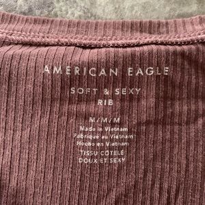 American Eagle Light pink ribbed tank top